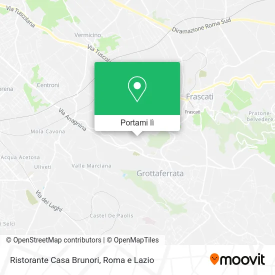 Mappa Ristorante Casa Brunori