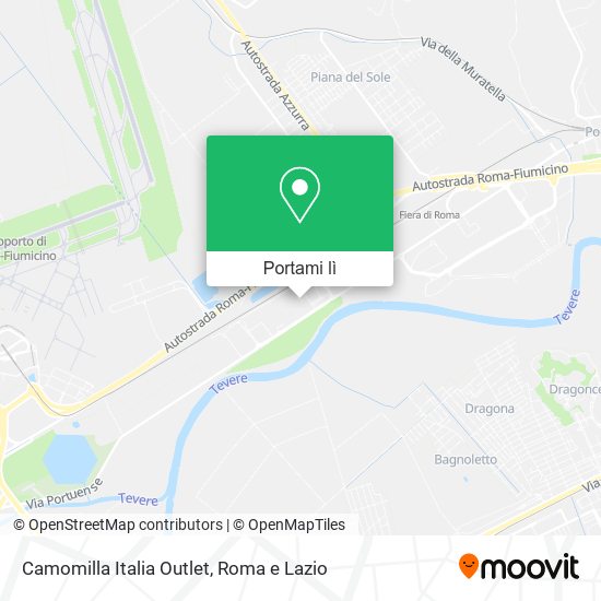 Mappa Camomilla Italia Outlet