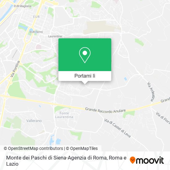 Mappa Monte dei Paschi di Siena-Agenzia di Roma