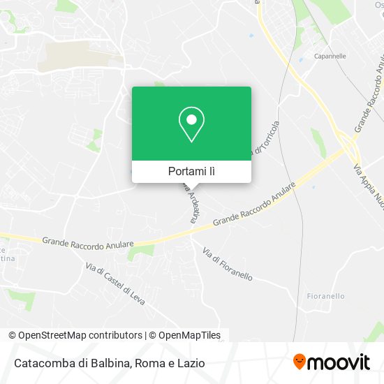 Mappa Catacomba di Balbina
