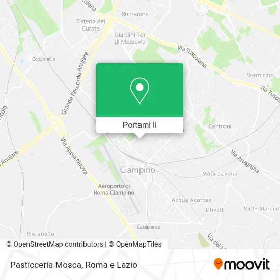 Mappa Pasticceria Mosca