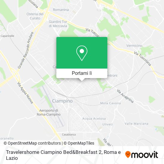 Mappa Travelershome Ciampino Bed&Breakfast 2