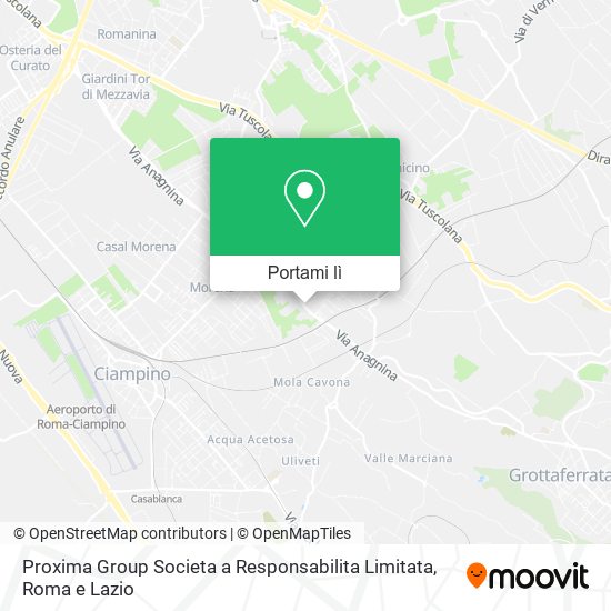 Mappa Proxima Group Societa a Responsabilita Limitata