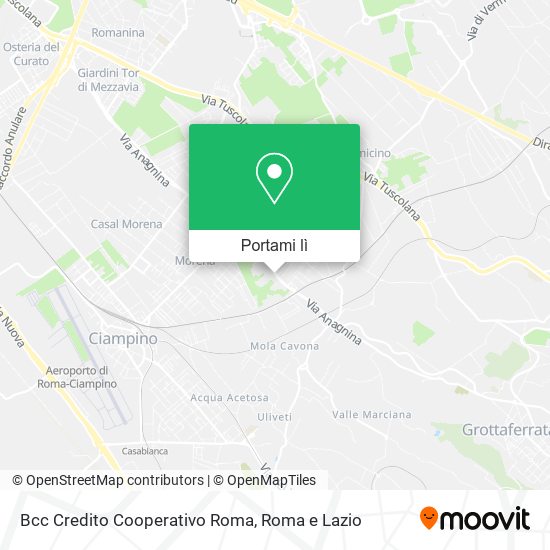 Mappa Bcc Credito Cooperativo Roma