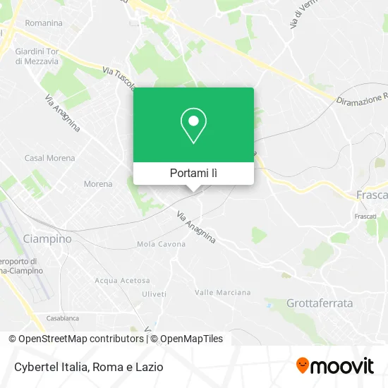 Mappa Cybertel Italia