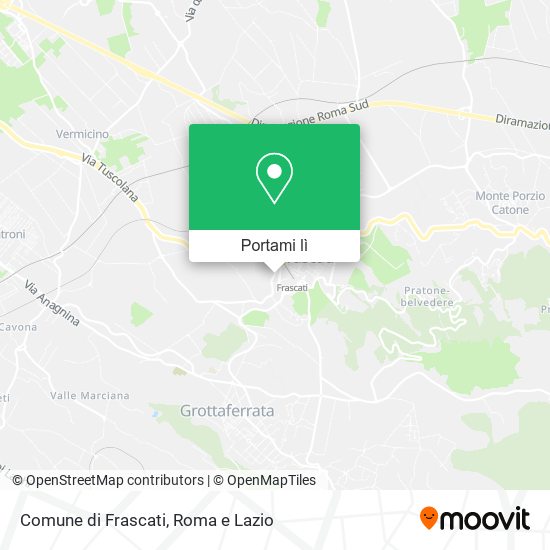 Mappa Comune di Frascati