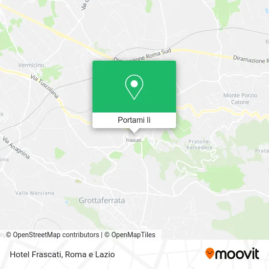Mappa Hotel Frascati