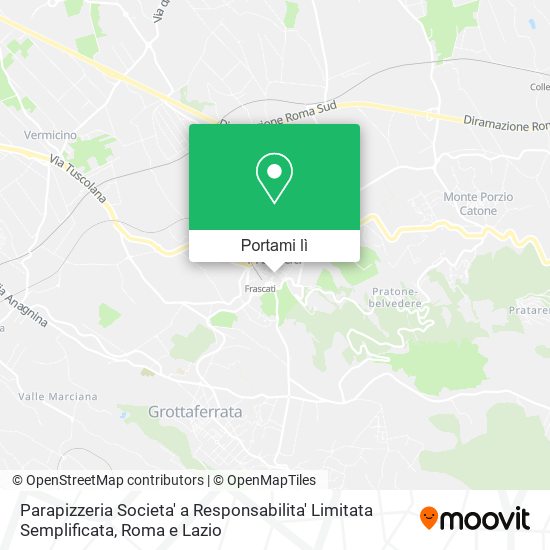 Mappa Parapizzeria Societa' a Responsabilita' Limitata Semplificata