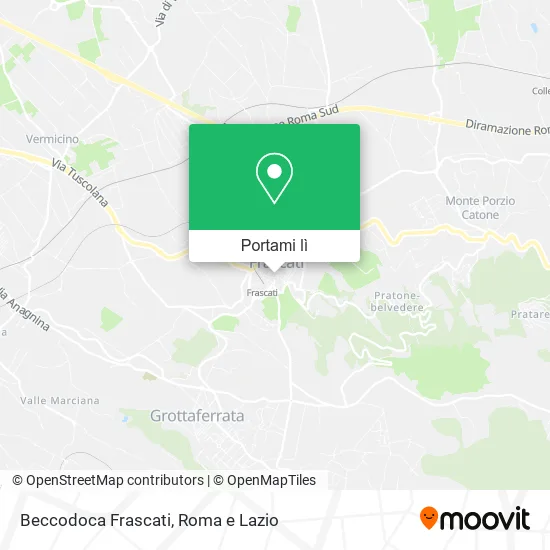 Mappa Beccodoca Frascati