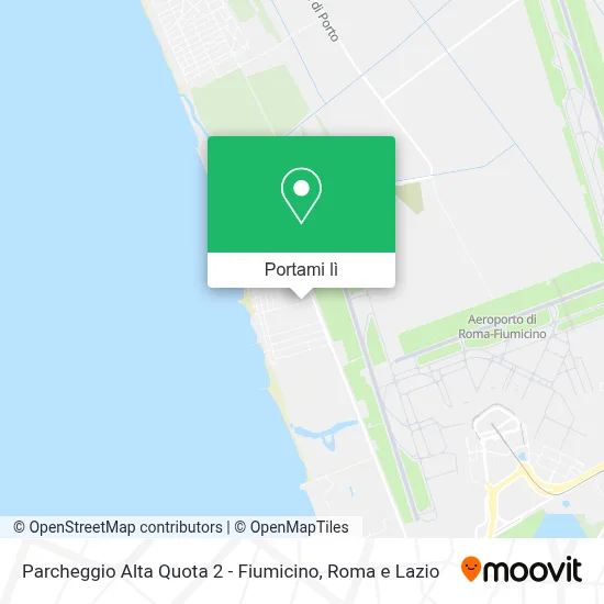 Mappa Parcheggio Alta Quota 2 - Fiumicino