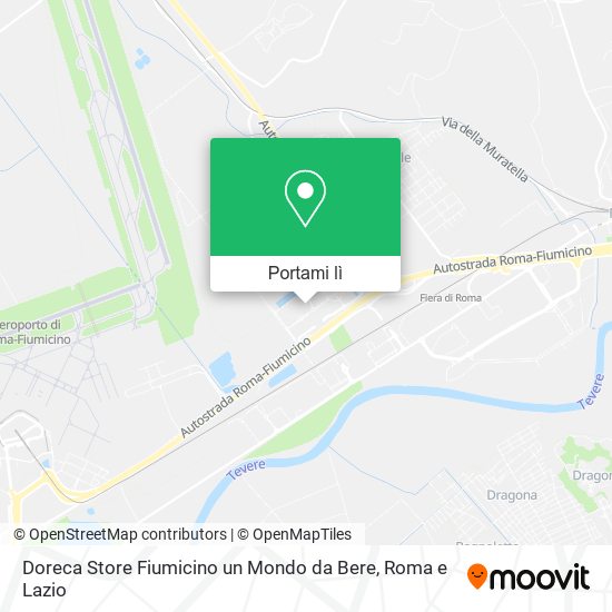 Mappa Doreca Store Fiumicino un Mondo da Bere