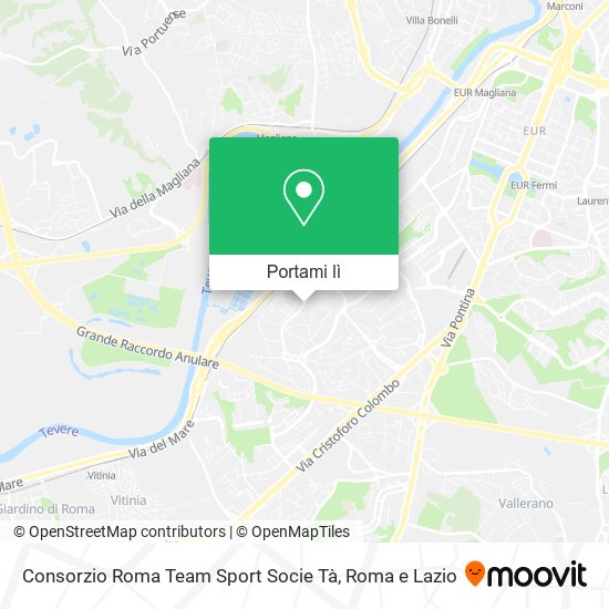 Mappa Consorzio Roma Team Sport Socie Tà