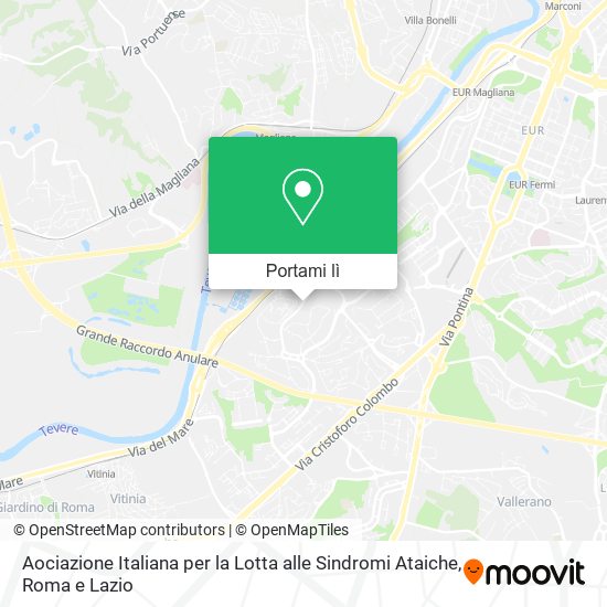 Mappa Aociazione Italiana per la Lotta alle Sindromi Ataiche