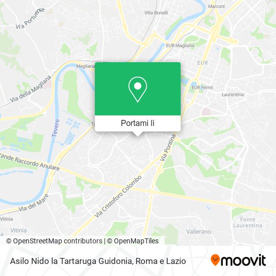 Mappa Asilo Nido la Tartaruga Guidonia