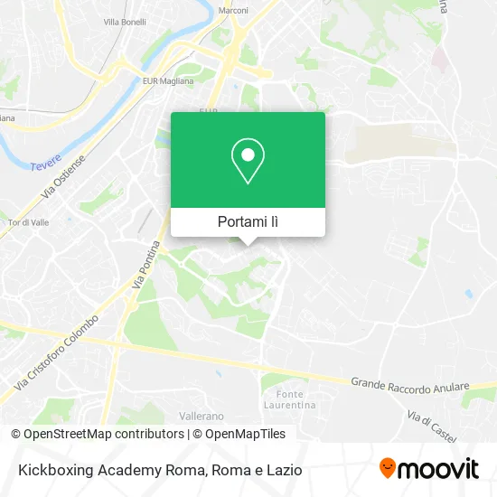 Mappa Kickboxing Academy Roma