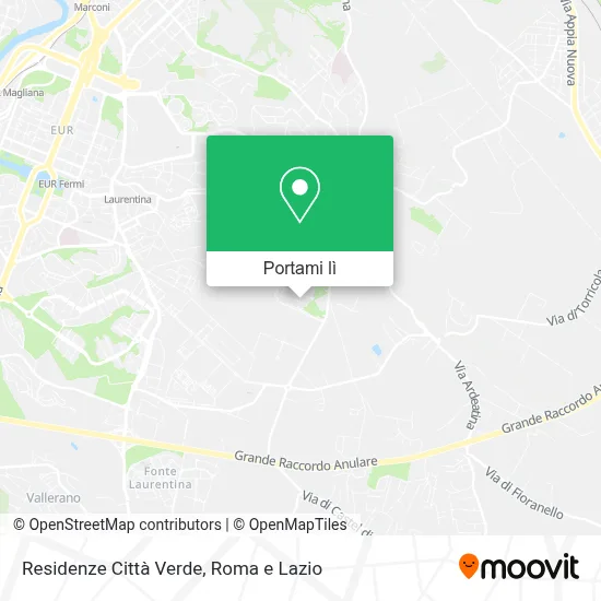 Mappa Residenze Città Verde