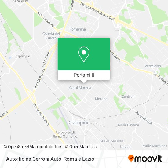 Mappa Autofficina Cerroni Auto