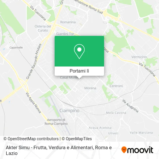 Mappa Akter Simu - Frutta, Verdura e Alimentari