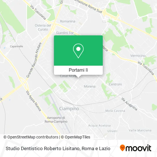 Mappa Studio Dentistico Roberto Lisitano