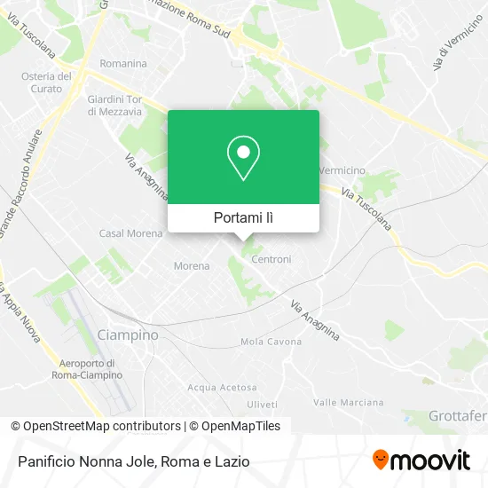 Mappa Panificio Nonna Jole