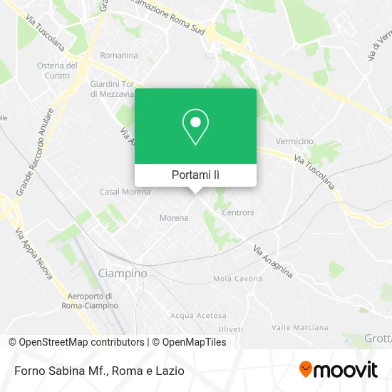 Mappa Forno Sabina Mf.