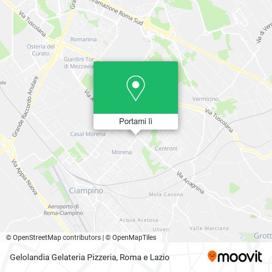 Mappa Gelolandia Gelateria Pizzeria