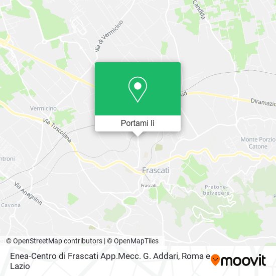 Mappa Enea-Centro di Frascati App.Mecc. G. Addari