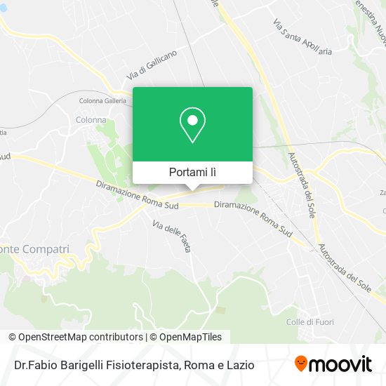 Mappa Dr.Fabio Barigelli Fisioterapista