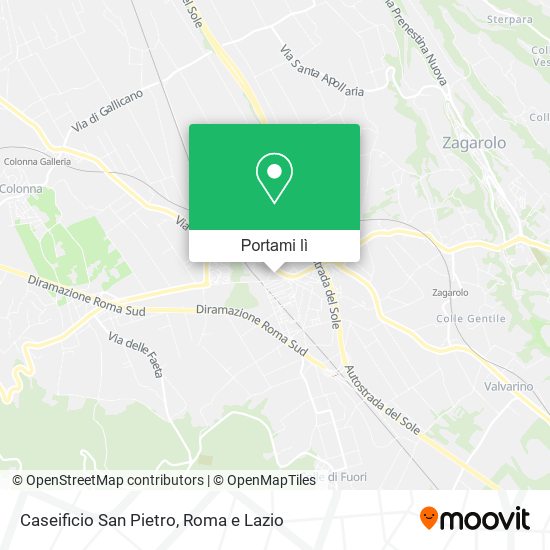 Mappa Caseificio San Pietro