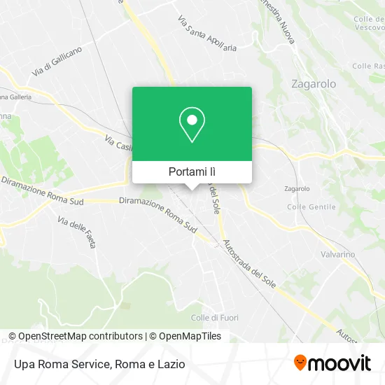 Mappa Upa Roma Service