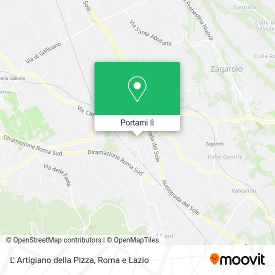 Mappa L' Artigiano della Pizza