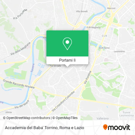 Mappa Accademia del Baba' Torrino