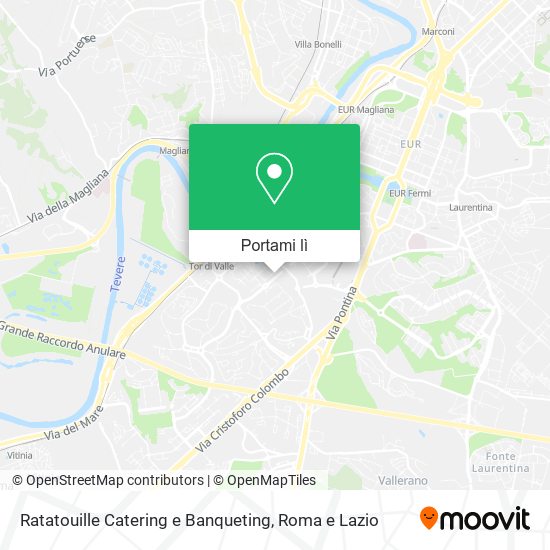 Mappa Ratatouille Catering e Banqueting