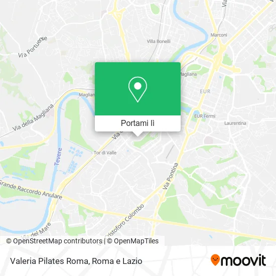 Mappa Valeria Pilates Roma