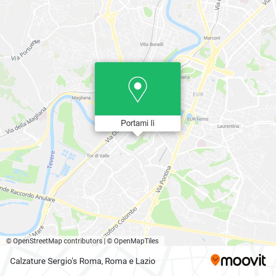 Mappa Calzature Sergio's Roma