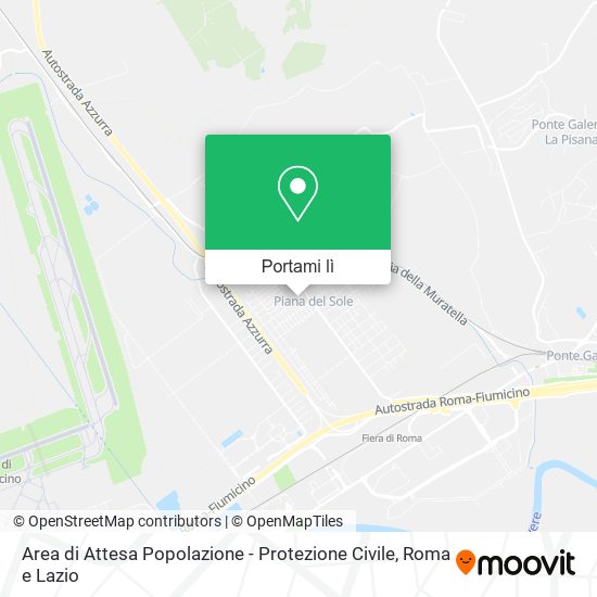 Mappa Area di Attesa Popolazione - Protezione Civile