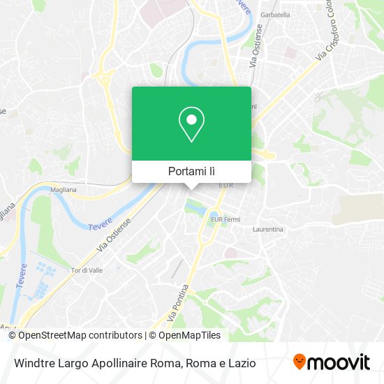 Mappa Windtre Largo Apollinaire Roma