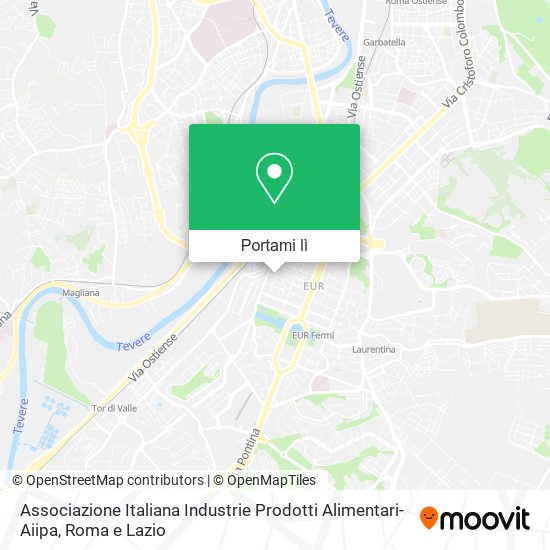 Mappa Associazione Italiana Industrie Prodotti Alimentari-Aiipa