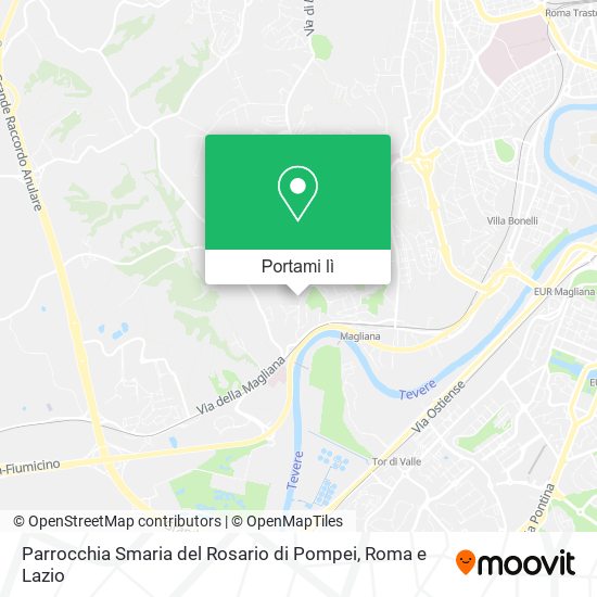 Mappa Parrocchia Smaria del Rosario di Pompei