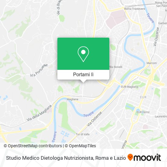 Mappa Studio Medico Dietologa Nutrizionista