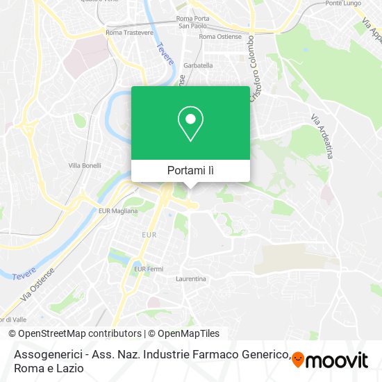 Mappa Assogenerici - Ass. Naz. Industrie Farmaco Generico
