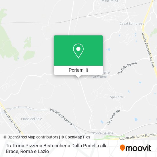 Mappa Trattoria Pizzeria Bisteccheria Dalla Padella alla Brace