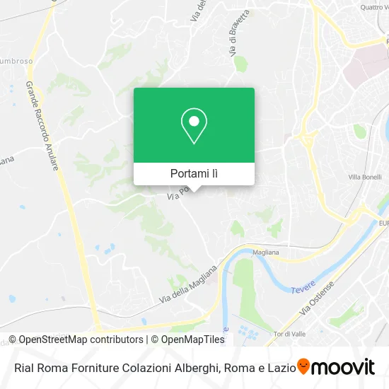 Mappa Rial Roma Forniture Colazioni Alberghi