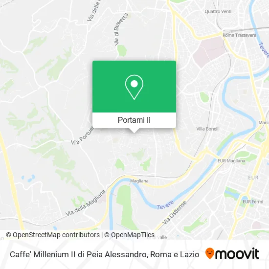 Mappa Caffe' Millenium II di Peia Alessandro