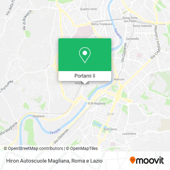 Mappa Hiron Autoscuole Magliana