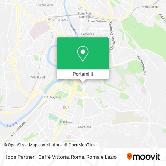 Mappa Iqos Partner - Caffè Vittoria, Roma