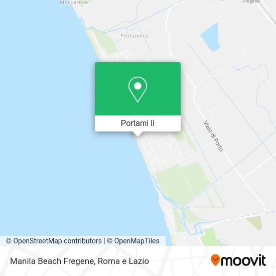 Mappa Manila Beach Fregene