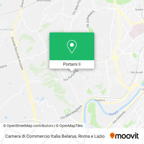Mappa Camera di Commercio Italia Belarus