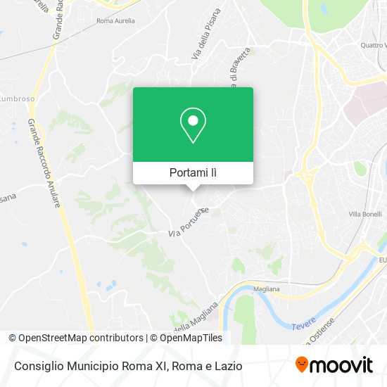 Mappa Consiglio Municipio Roma XI