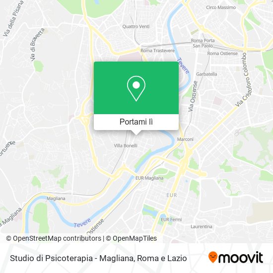 Mappa Studio di Psicoterapia - Magliana